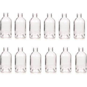 Hosley Glass Reed Diffuser Bottles 12 Pack, 85ml Clear Boston Round Jars for Essential Oils, Aromatherapy & Home Fragrance