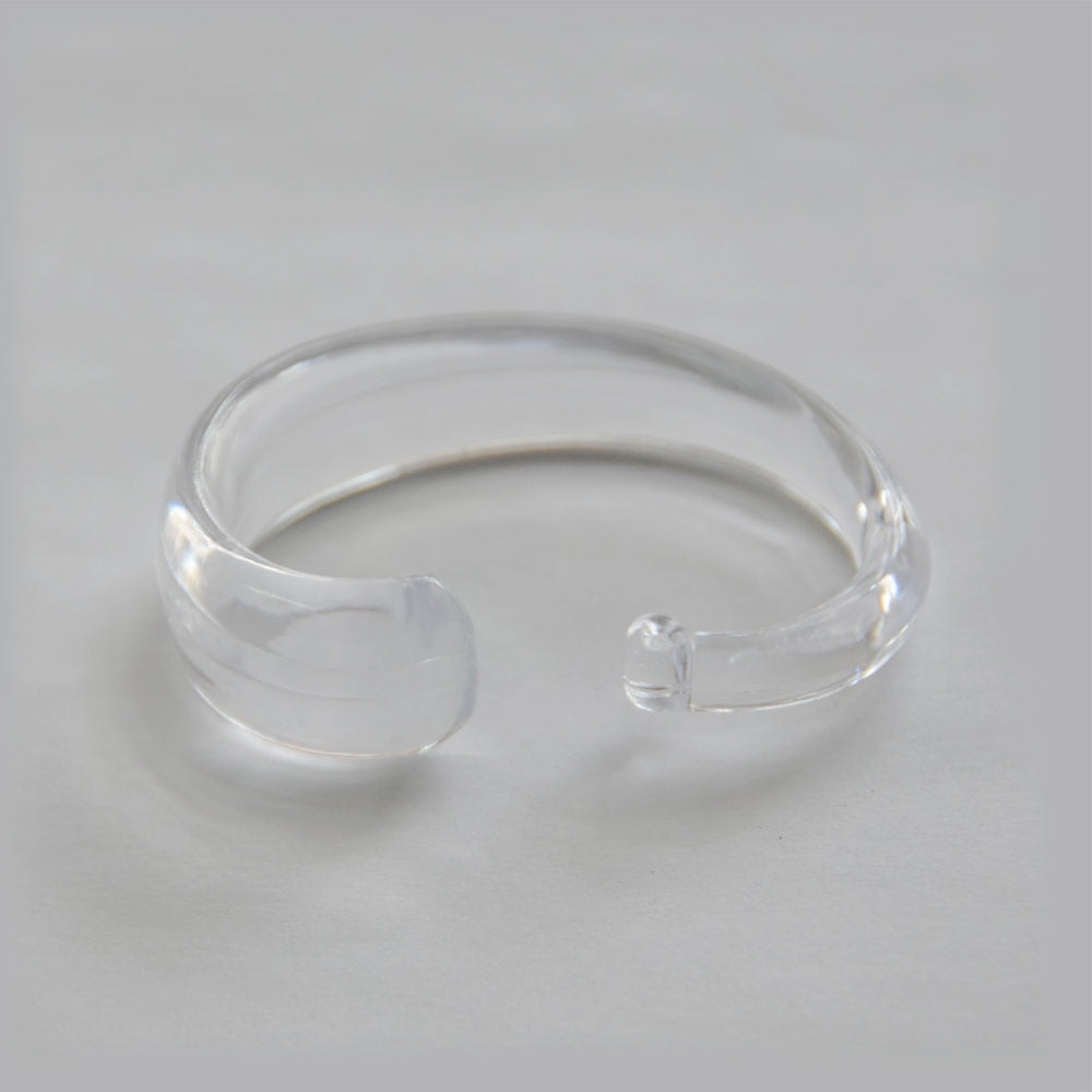 Set of 12 Clear Hang Ease "C" Type Plastic Shower Curtain Hooks