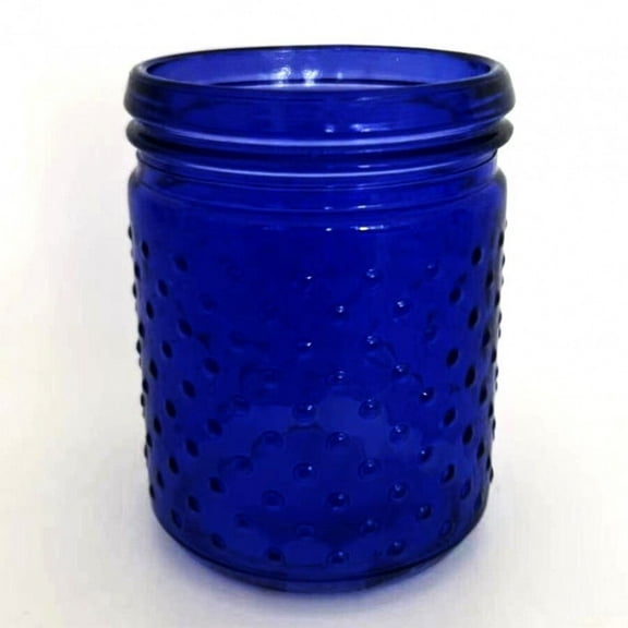 Set of 12 Cobalt Blue Hobnail Vase