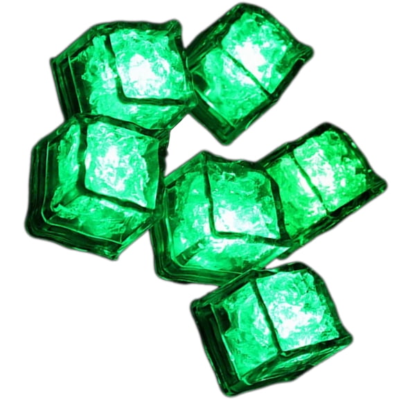 Set of 12 Colorful LED Ice for Beverages Tray Water Activated Wine Decorations for Weddings Party