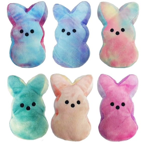 Set of 12 Colorful Plush Bunny Toys Soft and Cuddly Stuffed Animal Rabbits for Kids, Easter Basket Fillers, Party Favors