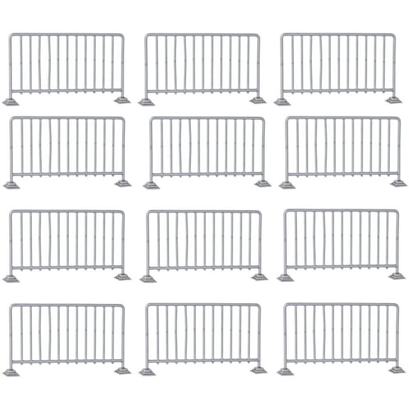 Set of 12 Silver Guardrails for WWE & AEW Wrestling Figures