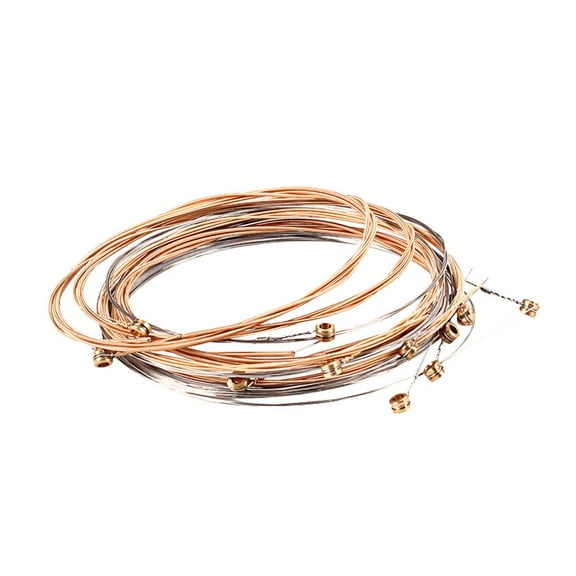 Set of 12 DIY Stainless Steel Acoustic Folk Guitar Replacement Strings Clear Sound