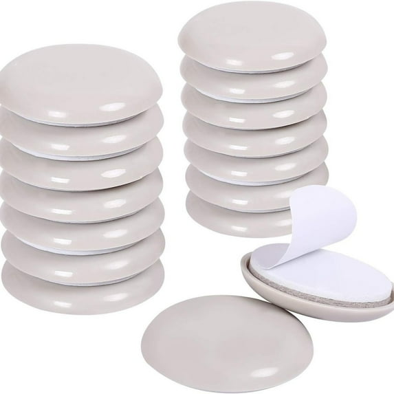 Set of 12 Easy to Apply Shock Absorbing Table Leg Guards Portable for Family with Kids or Polyethylene Daily Casual Use