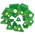 thumbnail image 1 of Set of 12 English Paper Piecing Quilt Template Set,Hand Sewing Template Diamond Triangle Tools, 1 of 5