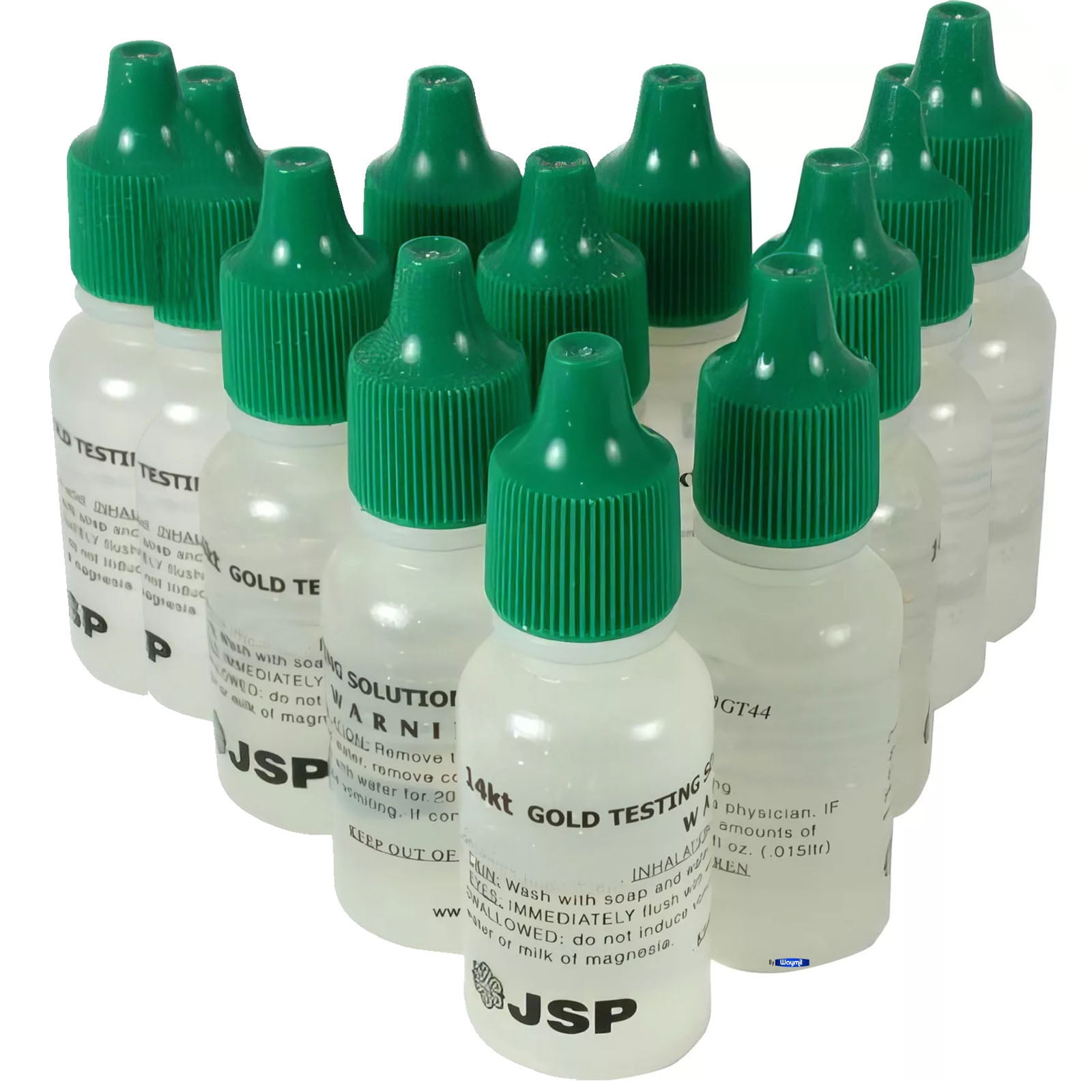 12 Bottles 14K Gold Test Solution Jewelry Metal Testing Kit for Jewelry & Metals