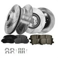 thumbnail image 1 of Set of 12 Front 320mm-Rear 334mm Drilled Slotted Brake Disc Rotors-Ceramic Brake Pad Kit For 2011-2014 Honda Odyssey, 1 of 10