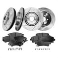 thumbnail image 1 of Set of 12 Front 321mm-Rear 315mm Drilled Slotted Brake Disc Rotors-Ceramic Brake Pad Kit For 2014-2016 Buick Regal, 1 of 10