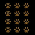 thumbnail image 1 of Set of 12 Gold Mini Paw Print Iron-on Rhinestud Transfers by JCS Rhinestones, 1 of 2