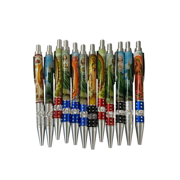 Set of 12 I Love Jesus Pens Recuerdos Communion Bautizo Baptism Comunion Favor