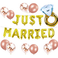 thumbnail image 1 of Set of 12 Just Married Balloons Just Married Banner Bridal Shower Party Balloons Bridal Shower Party Decoration Wedding Party Decoration, 1 of 8