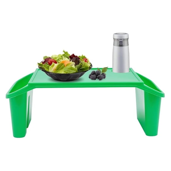 Set of 12 Kids Lap Desk Tray, Portable Activity Table, Drawing, Stackable, Classroom, Portable, Plastic,19.69" L x 9.84" W x 7.09" H, Green