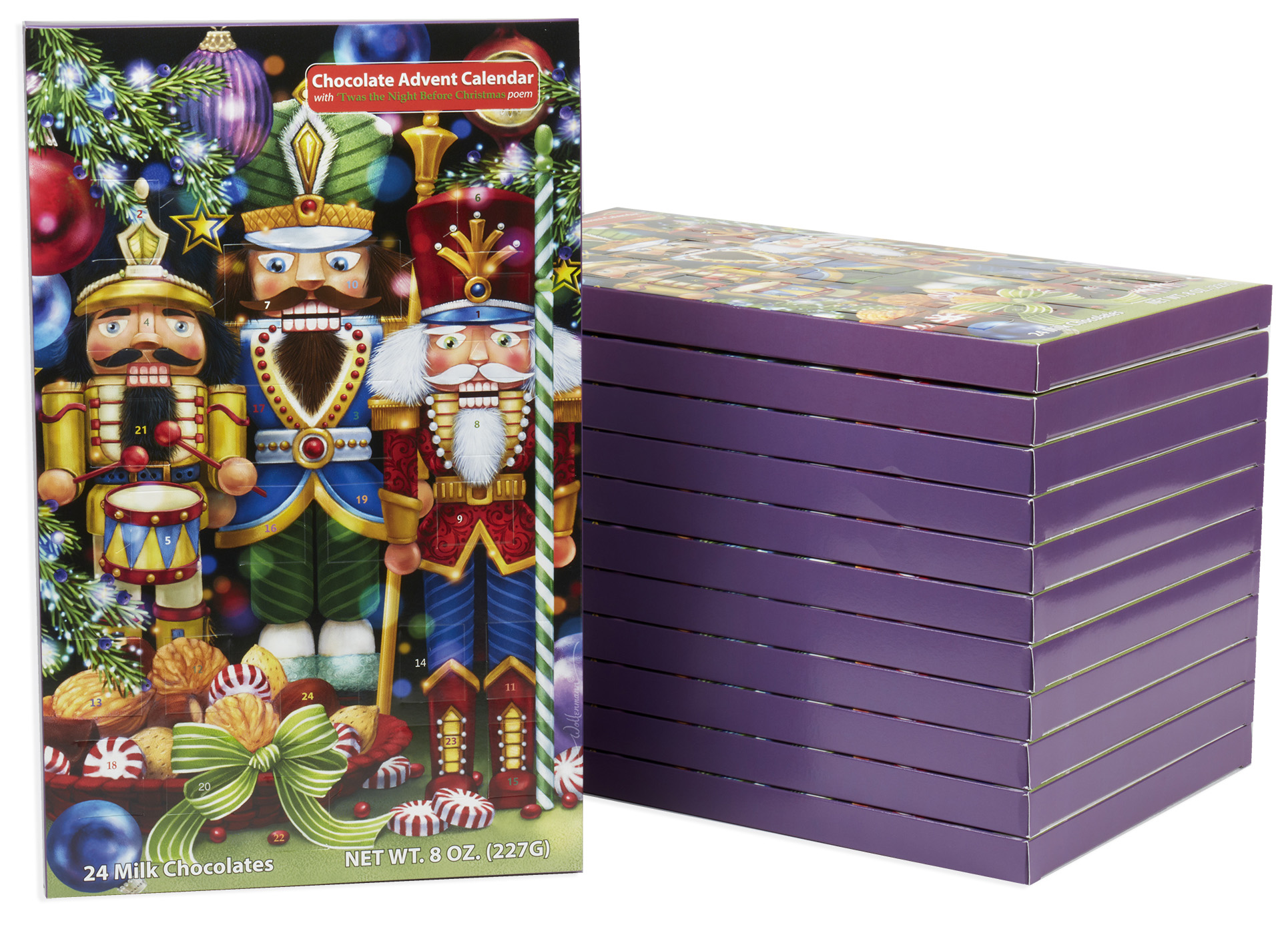 Set Of 12 Large Chocolate Advent Calendars The Three Nutcrackers By Set Of 12 Large Chocolate Advent Calendars The Three Nutcrackers By