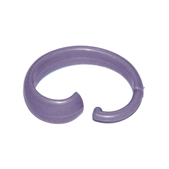 Set of 12 Lilac Hang Ease "C" Type Plastic Shower Curtain Hooks