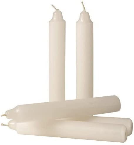 Luminessence Candles Emergency Candles 1 Wick - Unscented - 5'' - Long-Burn - Pure White - 12 Count