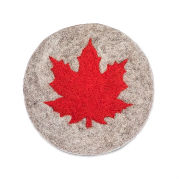 Set of 12 Maple Leaf Patterned Coasters