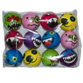 thumbnail image 1 of Set of 12 Mini 2 Inch Squeezable Monster Face Stress Balls, 1 of 1