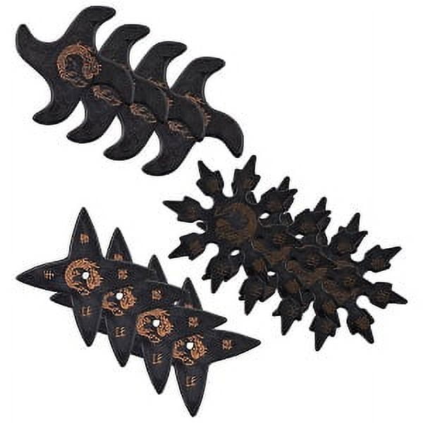 Samurai Market Ninja Decorative Black Rubber Stars