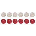 thumbnail image 1 of Set of 12 Pcs Wicker Rattan Balls 2 Inch Rattan Decorative Balls for Vase Fillers Home Decor White,Red, 1 of 5
