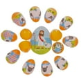 thumbnail image 1 of Set of 12 Plastic Religious Puzzle Filled Eggs, 1 of 2