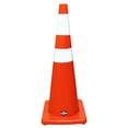 thumbnail image 1 of (Set of 12) RK Safety 36" Orange Traffic PVC Cones with 6" + 4" Reflective Collars, Orange Base (12 Cones), 1 of 1
