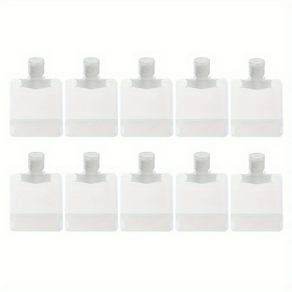 Set of 12 Reusable Travel Pouches – Portable Bags for Lotion, Makeup & Shampoo, Stand-Up Design