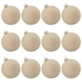 thumbnail image 1 of Set of 12 Round Plastic Christmas Tree Ornaments with Matte Finish for Holiday and Party Decoration, 1 of 4