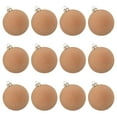 thumbnail image 1 of Set of 12 Round Plastic Christmas Tree Ornaments with Matte Finish for Holiday and Party Decoration, 1 of 3