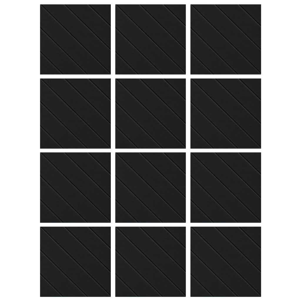 Set of 12 Self Adhesive Acoustic Foam Panels Sound Dampening Wall Decors