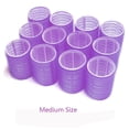 thumbnail image 1 of Set of 12 Self Grip Holding Hair Rollers Salon Hairdressing Curlers Great for Fine & Short Hair - Medium Size Self Stick Hair Roller, Random Color, 1 of 8