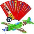 Set of 12 Styrofoam Gliders Aviator Throwing Gliders Ideal as A Party