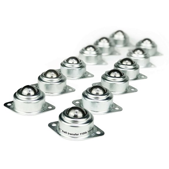 Set of 12 TruePower 1" Roller Ball Transfer Bearings