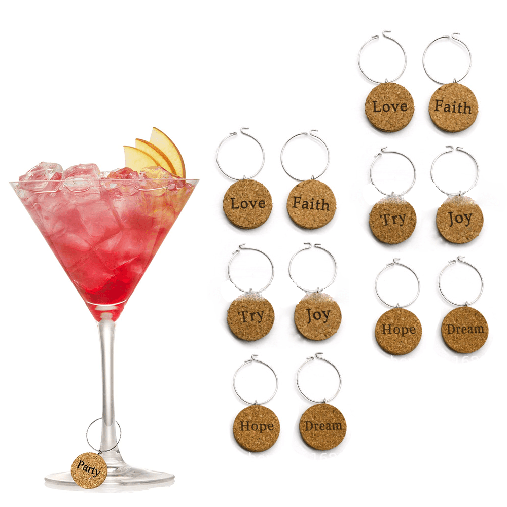 Wine Glass Charms Markers Cup Tags Identification Wine - Temu