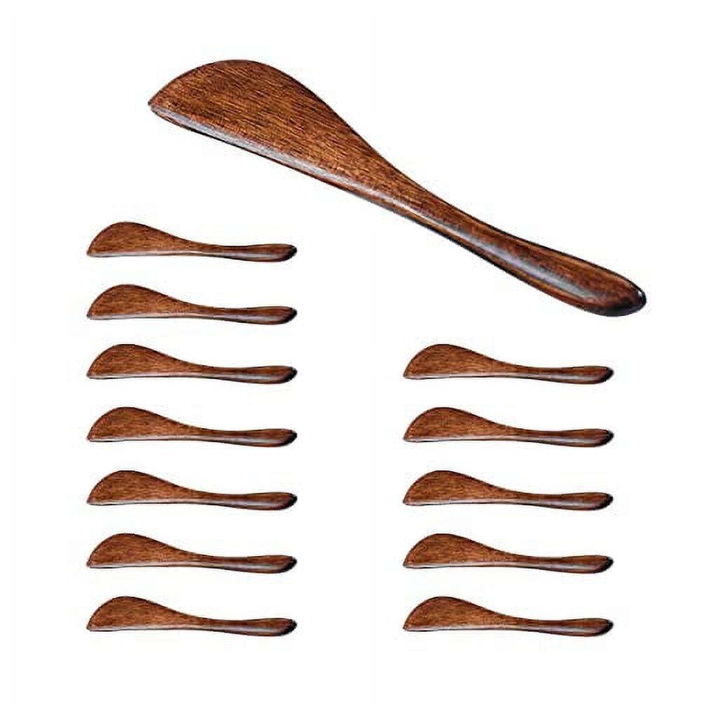 Set of 12 Wooden Butter Spreaders
