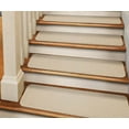 thumbnail image 1 of Set of 15 Adhesive Carpet Stair Treads - Ivory Cream - 8 In. X 27 In. - Several Other Sizes to Choose From, 1 of 5