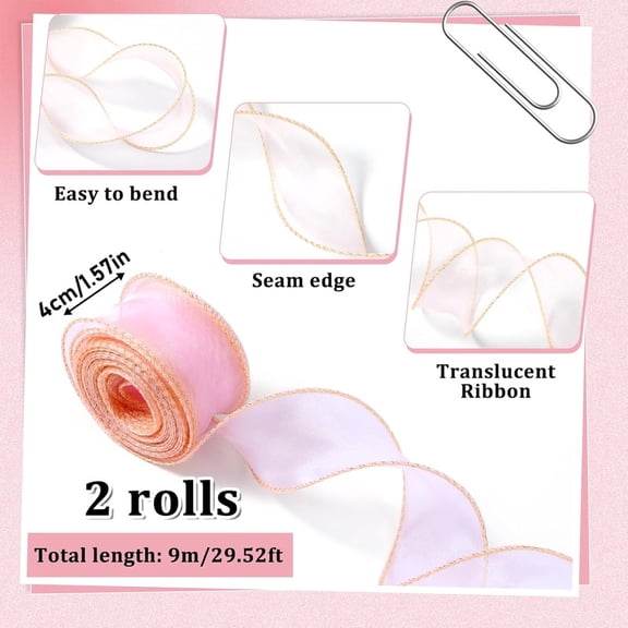 Set of 15 Clear Reusable Tote Bags with Handles and Pink Ribbon, Durable PVC Gift Wrap Bags for Wedding, Birthday, and Party Celebrations