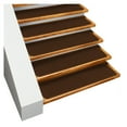 thumbnail image 1 of Set of 15 Skid-Resistant Carpet Stair Treads - Chocolate Brown - 9 Inches X 36 Inches, 1 of 6