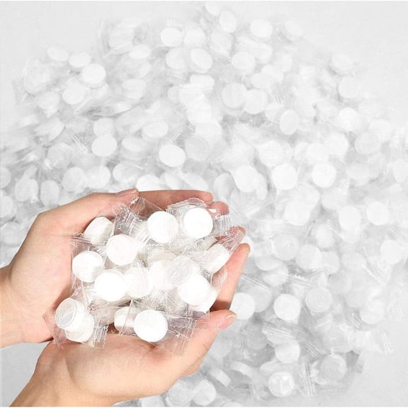Set of 150 Disposable Compressed Towel Tablets,8.7x8In Durable Camping Towel,Independent packaging Cotton Tissue for Travel,Home