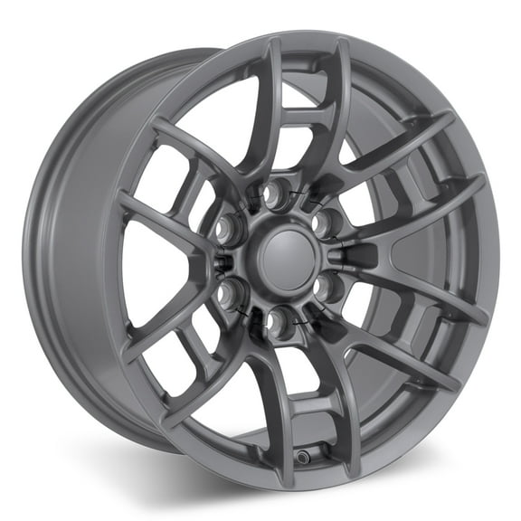 Set of 16" Matte Gunmetal Flow Forged Pro Style 2020 Wheels for Tacoma, 4Runner, FJ Cruiser (16x8, 0mm Offset)