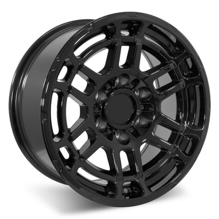 Set of 17" Gloss Black 2022 Flow Forged Tac Pro Style Wheels for Toyota Tacoma, 4Runner, FJ Cruiser (17x8.5, 0mm Offset)