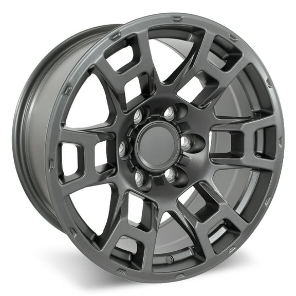 Set of 17" Matte Gunmetal Flow Forged 4TR Pro Style Wheels for Tacoma, 4Runner, FJ Cruiser (17x8.5, Minus 10mm Offset)