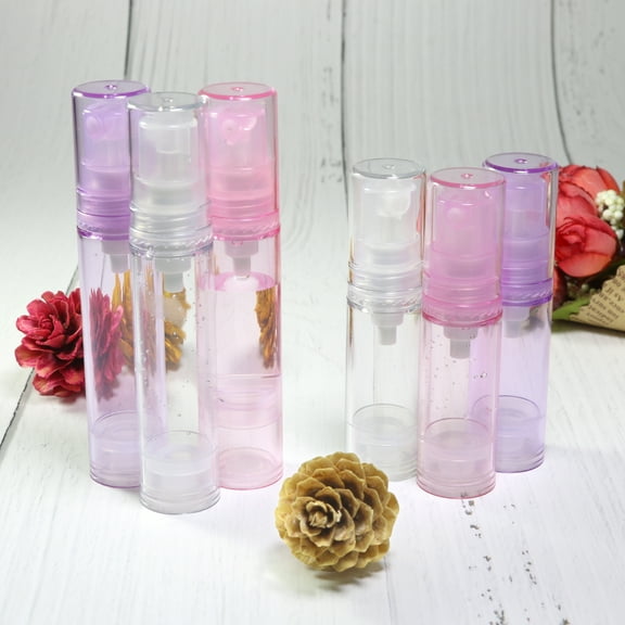 Set of 18 Refillable Perfume Mist DIY Travel Size Plastic Atomizer Tube Bottles (10ml, 0.3oz)
