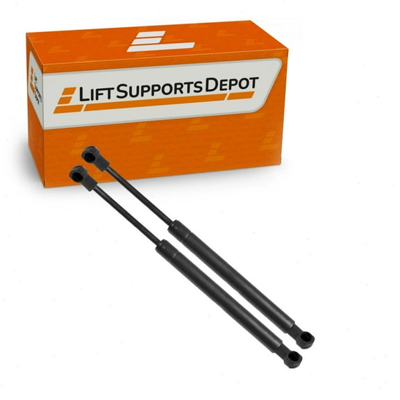 Set of 2 10mm Compact Socket End Lift Supports 10.4 Inch Extended X 65 lbs New for Car Gas Shock Strut - Lift Supports Depot PM3118N10S-a
