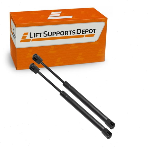 Set of 2 10mm Nylon End Lift Supports 20.2 Inch Extended X 135 lbs New for Car Gas Shock Strut - Lift Supports Depot PM3626N10-a