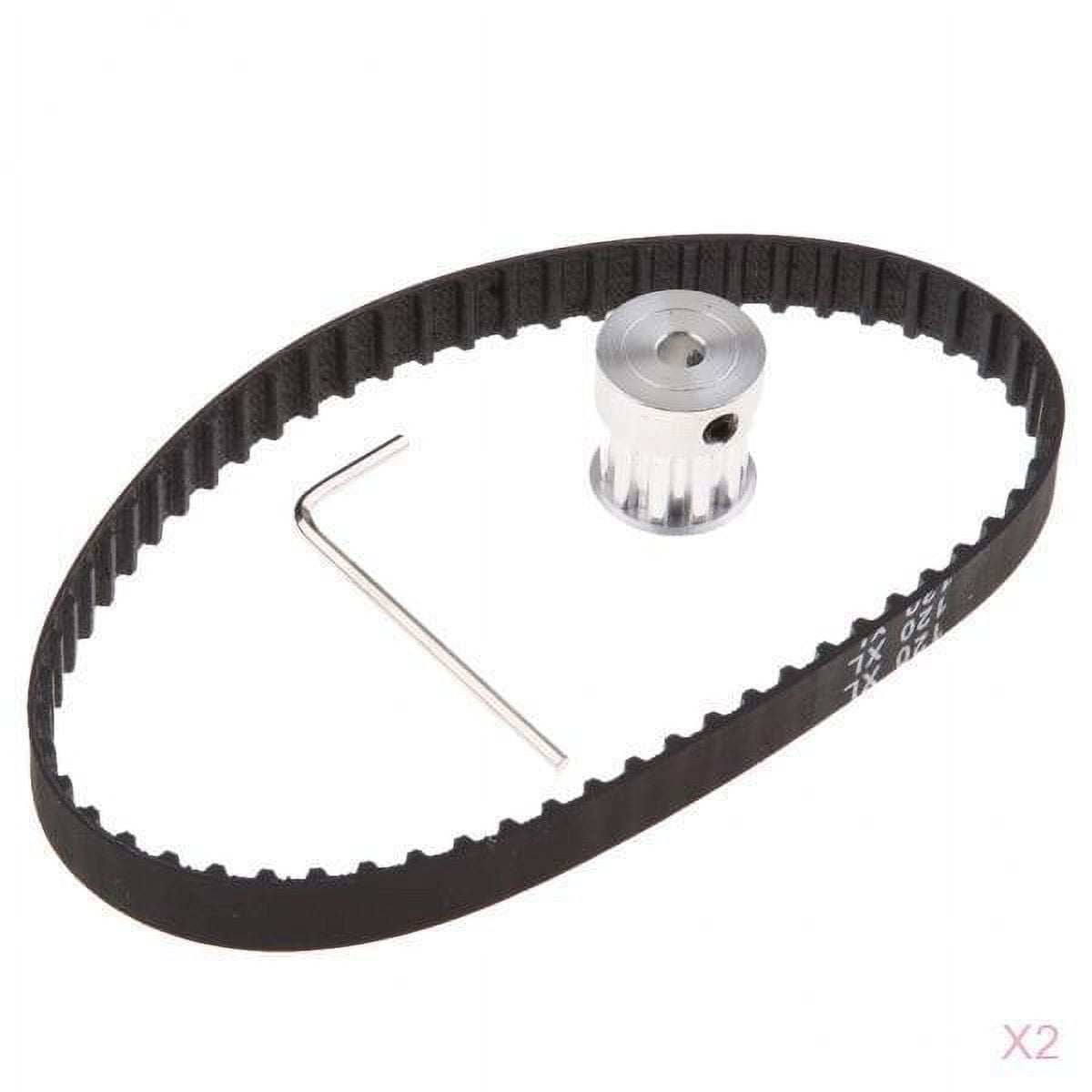 Set of 2 120 XL CNC Timing Belt And 10 5mm Bore Synchronous Pulley