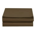 thumbnail image 1 of Set of 2 1500 TC Flat Sheet, King Size, Chocolate Brown, 1 of 4