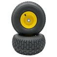 thumbnail image 1 of Set of 2-15x6.00-6 Lawn Mower Tire and Rim - Fits on 3/4 Inch Axle, Centered Hub, 1 of 4