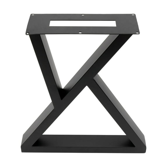 Set of 2 16" Black Coffee Table Legs Dining Table Legs Cast Iron Metal Desk Legs Bench Legs 200kg Load