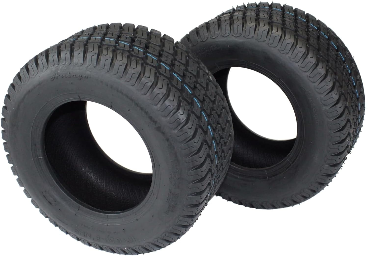 Set of 2-16X6.50-8 4 Ply Turf Tires for Lawn & Garden Mower 16x6.5-8