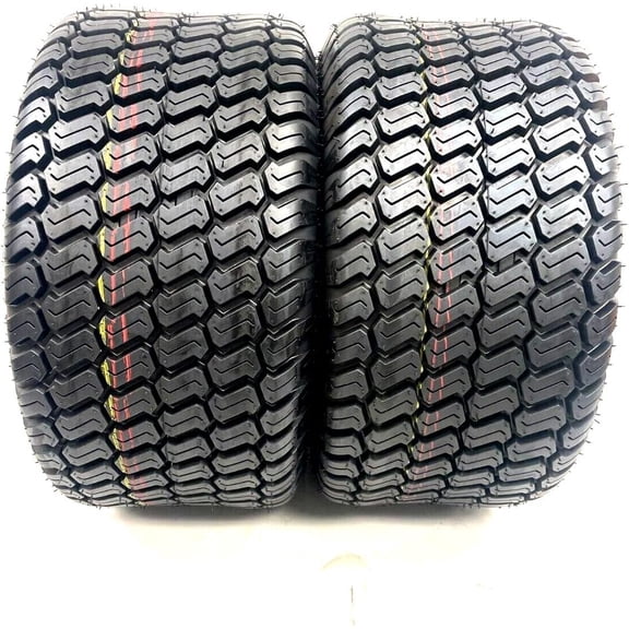 Set of 2 16x7.50-8 Lawn Tractor Tires 4-Ply Heavy Duty Turf Mower NHS
